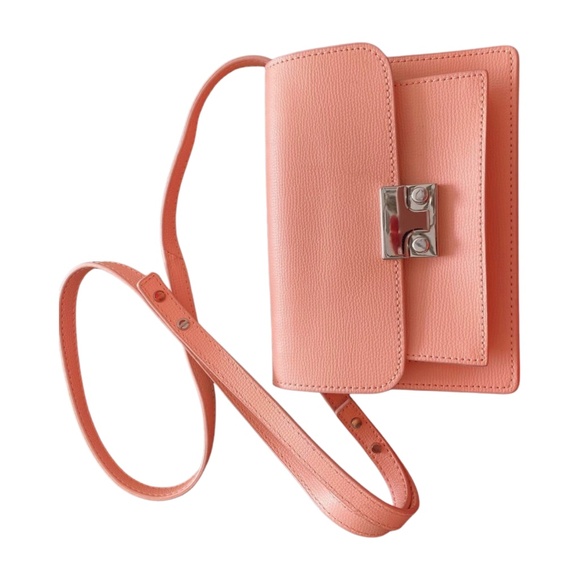 Loeffler Randall Coral Leather Crossbody Bag - Picture 1 of 7
